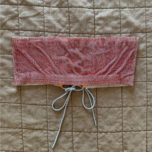 Poster Girl Rhinestoned Brooke Bra in Aperol Spritz